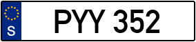 Truck License Plate